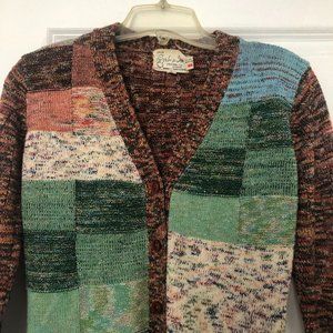 Vintage 1970s Space Dyed Cardigan